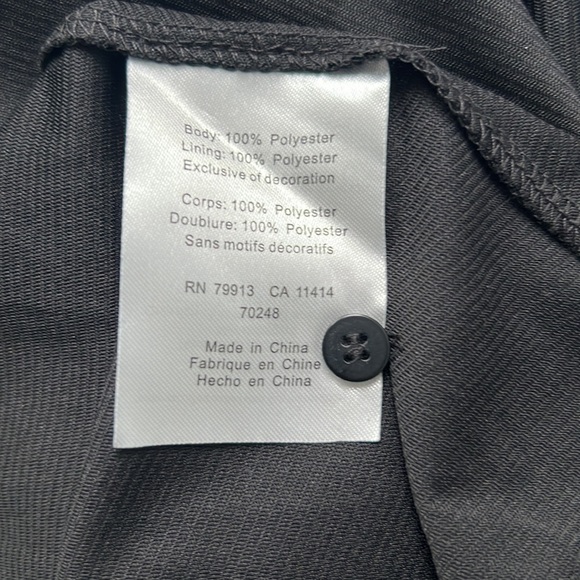 NWT A Pea in the Pod maternity size large black & gold dress with cap sleeves - Picture 10 of 10